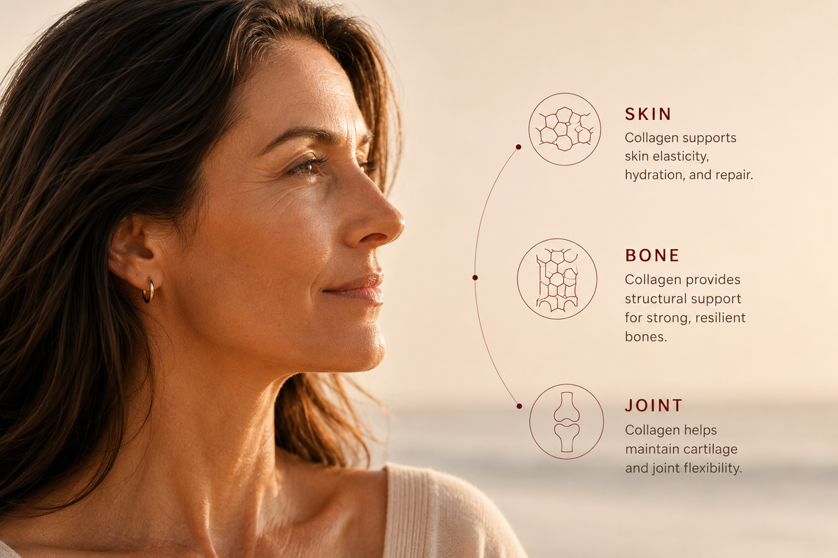 Collagen loss in menopause