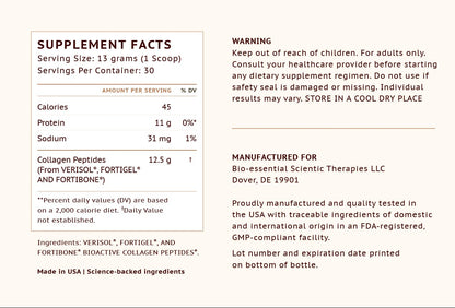 Supplement label for Monna Super Collagen with text and branding.